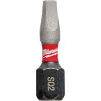 Shockwave Impact Insert Bit, Square, #2, 1/4" Drive Trail Hammer and Bolt