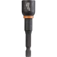 Shockwave Impact Duty Nutsetter, 1/4" Tip, 7/16" Drive, 2-9/16" L, Magnetic Trail Hammer and Bolt