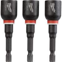 Shockwave Impact Duty Nut Driver, 1/4" Tip, 12 mm Drive, 2-9/16" L, Magnetic Trail Hammer and Bolt