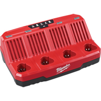 M12 Four Bay Sequential Charger, 12 V, Lithium-Ion Trail Hammer and Bolt