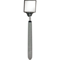 Miroir d'inspection en acrylique, Carr&eacute;e, 2" lo x 2" la, T&eacute;lescopique Trail Hammer and Bolt
