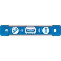 Niveau torpille True Blue, 9" lo, Aluminium, 3 fioles, Magn&eacute;tique Trail Hammer and Bolt