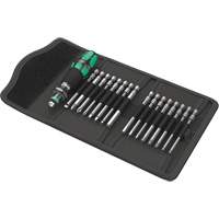 Kraftform Kompakt 60 Screwdriver & Bit Set 17-PC, 6-3/32" L, Plastic Handle Trail Hammer and Bolt