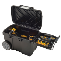 Coffre &agrave; outils pour entrepreneur, 15-19/32" la x 24-13/16" p x 16-1/2" h, Noir Trail Hammer and Bolt