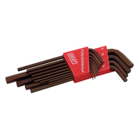 Long Arm Hex Key Set, 13 Pcs., Imperial Trail Hammer and Bolt