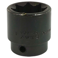 Douille, Chocs, 1", Prise 1/2", 8 pans Trail Hammer and Bolt