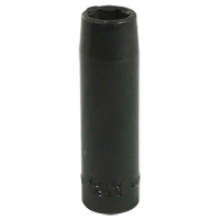 Socket, Impact, 7/16", 3/8" Drive, 6 Points, Deep Trail Hammer and Bolt