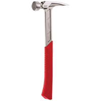 Milled Face Framing Hammer, 22 oz., Solid Steel Handle, 15" L Trail Hammer and Bolt