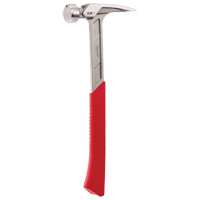 Smooth Face Framing Hammer, 22 oz., Solid Steel Handle, 15" L Trail Hammer and Bolt