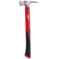 Smooth Face Hammer, 19 oz., Fibreglass Handle, 15-1/4" L Trail Hammer and Bolt