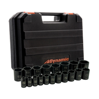 Jeu de douilles SAE, 19 Mcx, Chocs, Prise de 1/2" Trail Hammer and Bolt