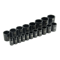 Jeu de douilles SAE, 19 Mcx, Chocs, Prise de 1/2" Trail Hammer and Bolt