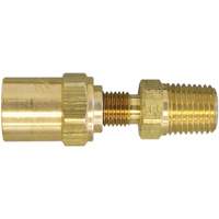 1/4" NPT Reusable Hose Fitting, 5/8" Dia., Brass Trail Hammer and Bolt