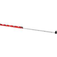 RedStick Expandable Level, I-Beam, 12' L, Aluminum, 3, Magnetic Trail Hammer and Bolt