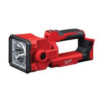 M18 Search Light, LED, 1250 Lumens, 7 Hrs. Run Time, Rechargeable Battery, Plastic Trail Hammer and Bolt