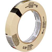 Scotch&reg; Contractor Grade Masking Tape 2020, 18 mm (3/4") x 55 m (180'), Beige Trail Hammer and Bolt