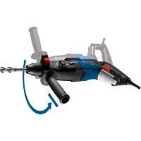 SDS-Plus&reg; Bulldog Xtreme Max Rotary Hammer, 8.5 A, 0-5100 BPM, 0-1300 RPM, 2.4 ft.-lbs. Trail Hammer and Bolt