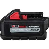 M18 Redlithium High Output 6.0 Battery Pack, Lithium-Ion, 18 V, 6.0 Ah Trail Hammer and Bolt
