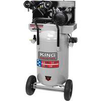 Air Compressor, Electric, 24 Gal. (29 US Gal), 150 PSI, 120/1/240/1 V Trail Hammer and Bolt