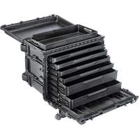 Armoire &agrave; outils mobile Gen 2, 24" la, 6 tiroirs, Noir Trail Hammer and Bolt