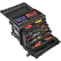 Armoire &agrave; outils mobile Gen 2, 24" la, 6 tiroirs, Noir Trail Hammer and Bolt