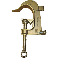 Bronze C-Head Ground Clamp, 2-7/8" (73 mm) Capacity Trail Hammer and Bolt
