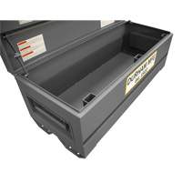 Boîte de rangement pour le chantier, 60" x 24" x 22-3/4", Acier, Gris Trail Hammer and Bolt