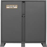 Armoire de rangement avec tablettes pour le chantier, Acier, 47,5 pi³, Gris Trail Hammer and Bolt