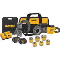 Trousse de fili&egrave;res &agrave; tuyaux sans fil FlexVolt Max* avec t&ecirc;tes fili&egrave;res, 30 tr/min, Filetage de la tige 1/2" - 2" Trail Hammer and Bolt