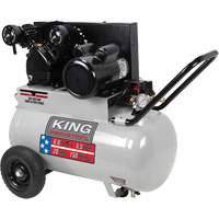 Air Compressor, Electric, 20 Gal. (24 US Gal), 150 PSI, 120/1/240/1 V Trail Hammer and Bolt