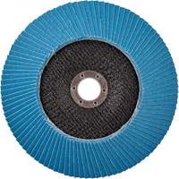 Disque &agrave; lamelles &agrave; grain grossier BlueFire, 7" x 7/8", Type 27, Grain 80, Alumine de zirconium Trail Hammer and Bolt