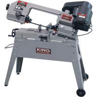 Metal Cutting Band Saw, Horizontal/Vertical, 5" Round and 4-1/2" x 6" Rectangular Cutting Capacity Trail Hammer and Bolt
