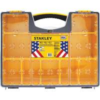 Deep Professional Organizer, 17-1/2" W x 4-1/2" D x 14" H, Black/Yellow Trail Hammer and Bolt