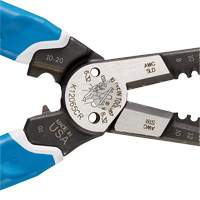 Klein-Kurve&reg; Heavy-Duty Wire Stripper, Cutter & Crimper Multi-Tool, 8-1/4" L, 8 - 20 AWG Trail Hammer and Bolt