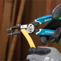 Klein-Kurve&reg; Heavy-Duty Wire Stripper, Cutter & Crimper Multi-Tool, 8-1/4" L, 8 - 20 AWG Trail Hammer and Bolt