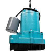 9EC Series Effluent Pump, 70 GPM, 115 V, 7.5 A, 4/10 HP Trail Hammer and Bolt