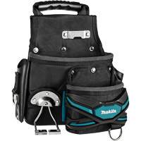 TH3 Roofer & General-Purpose Pouch, Multiple Tool Holder, Leather/Polyester/Polypropylene, 2 Pockets Trail Hammer and Bolt
