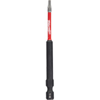 Shockwave Impact Duty Screwdriver Bit, Torx, T-10 Tip, 1/4" Drive Size, 3-1/2" Length Trail Hammer and Bolt
