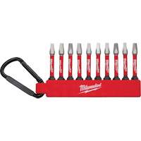 Shockwave Impact Driver Bit Set, Square, #2, 1/4" Drive Trail Hammer and Bolt
