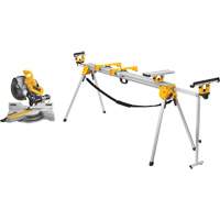 Double Bevel Sliding Compound Mitre Saw with Stand Trail Hammer and Bolt