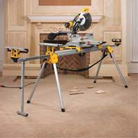 Double Bevel Sliding Compound Mitre Saw with Stand Trail Hammer and Bolt