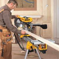 Double Bevel Sliding Compound Mitre Saw with Stand Trail Hammer and Bolt