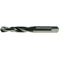 DRILLCO Combined Tap & Drill, #4, High Speed Steel, 118° Point Trail Hammer and Bolt