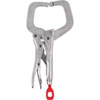 Torque Lock Locking C-Clamp with Regular Jaws, 6" (152 mm) Capacity Trail Hammer and Bolt