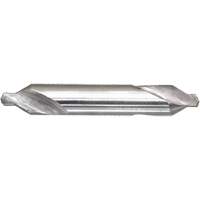 DRILLCO Combined Centre Drill & Countersink, #1, 3/64" Small Diameter, 1/8" Large Diameter, High Speed Steel Trail Hammer and Bolt