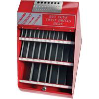 DRILLCO Fractional Drill Bit Display Set, 540 Pieces Trail Hammer and Bolt