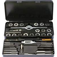DRILLCO Metric Tap & Die Set, 36 Pieces Trail Hammer and Bolt