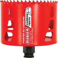 Scie cloche pour bois et m&eacute;tal, 3-5/8", Profondeur de la coupe 2-3/8", Carbure Trail Hammer and Bolt