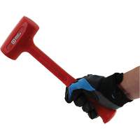 One-Piece Dead Blow Hammer, 3.3 lbs., Smooth Grip, 15-1/4" L Trail Hammer and Bolt