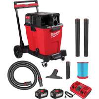 Aspirateur sec/humide sans fil &agrave; bloc-pile double M18 Fuel, 18 V, Capacit&eacute; 12 gal. Trail Hammer and Bolt